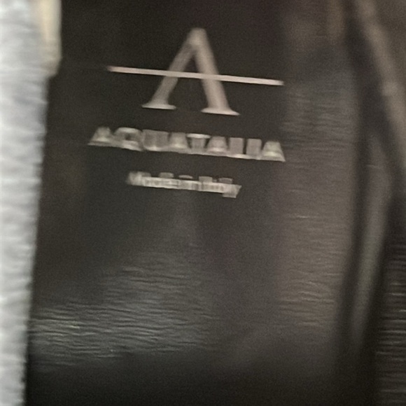 Aquatalia  Italy Women's Franca Boots Suede Leather Waterproof Block Heel sz 9 - Picture 11 of 12